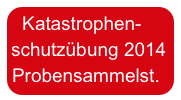 Katastrophen-       schutzübung 2014 Probensammelst. 
 
